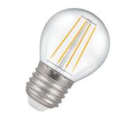 Crompton Lamps LED Golfball 5W ES-E27 Dimmable Filament (40W Equivalent) 2700K Warm White Clear 470lm ES Screw E27 Round Light Bulb