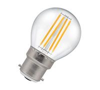 Crompton Lamps LED Golfball 6.5W B22 Filament Warm White Clear (60W Eqv)