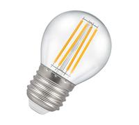 Crompton Lamps LED Golfball 6.5W E27 Filament Warm White Clear (60W Eqv)