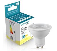 Crompton Lamps LED GU10 Spotlight 3.5W (50W Equivalent) 3000K Warm White 38° Clear 400lm Thermal Plastic Twist and Lock Light Bulb