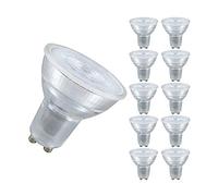Crompton Lamps LED GU10 Spotlight 4.5W (10 Pack) (50W Equivalent) 4000K Cool White 35° 400lm Replacement Multipack Light Bulbs