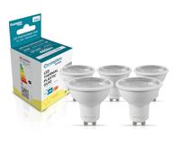 Crompton Lamps LED GU10 Spotlight 5W Thermal Plastic 3000K Warm White 38° Clear (50W Eqv)