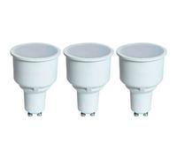 Crompton Lamps Led Gu10 Spotlight, Long Barrel 74mm, 4.9W, 50W Eqv, 4000K Cool White, Thermal Plastic Light Bulb, 3-Pack