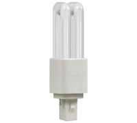 Crompton Lamps LED PLC 4.5W G24 Double Turn D-Type Direct to Mains (10W Equivalent) 3000K Warm White Opal 580lm Universal 2-pin Push Fit Light Bulb
