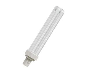 Crompton Lamps LED PLC 9W G24 Double Turn D-Type Direct to Mains (26W Equivalent) 3000K Warm White Opal 1250lm 2-Pin Universal 2-pin CLD Biax-D Dulux-D Lynx-D PL-C Light Bulb