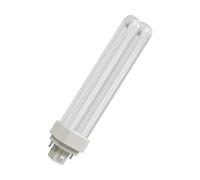 Crompton Lamps LED PLC-E 6W G24q Double Turn DE-Type Direct to Mains (18W Equivalent) 3000K Warm White Opal 800lm Universal 4-Pin Push Fit Light Bulb