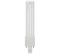 Crompton Lamps LED PLS 4.5W G23 Single Turn S-Type Direct to Mains (9W Equivalent) 4000K Cool White Opal 580lm 2-Pin Push Fit Light Bulb