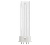 Crompton Lamps LED PLS-E 3W 2G7 Single Turn SE-Type Direct to Mains (7W Equivalent) 3000K Warm White Opal 360lm 4-Pin Push Fit Light Bulb