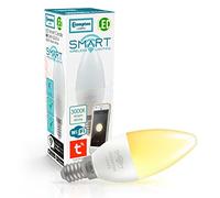 Crompton Lamps LED Smart WiFi Candle 5W SES-E14 Dimmable (40W Equivalent) 3000K Warm White Opal 470lm SES Small Screw E14 Amazon Alexa TUYA Google Home Light Bulb