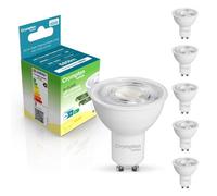 Crompton Lamps Led Ultra-Efficient Gu10 Spotlight, A-Class 3W, 75W Eqv, 4000K Cool White, 580Lm, 5-Pack