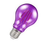 Crompton Lamps Purple LED GLS Light Bulb 4.5W E27 Harlequin | IP65 Outdoor Lights LED Bulbs | Energy-Saving Replacement for 25W Bulbs | 15,000 Hours Life | for Festoon Lights Outdoor