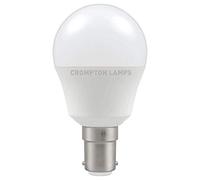 Crompton LED 45mm Round Thermal Plastic 5.5W B15d Very Warm White Opal