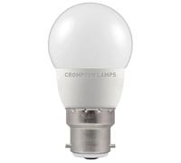 Crompton LED 45mm Round Thermal Plastic 5W B22d 6500K Opal Dimmable