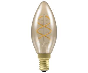 Crompton LED Candle Spiral Filament Antique 2.5W Dimmable 2200K SES-E14