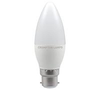 Crompton Lamps LED Candle 5.5W B22 Daylight Opal (40W Eqv)