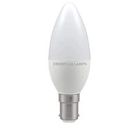 Crompton LED Candle Thermal Plastic 5.5W B15d Very Warm White Opal