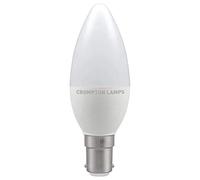 Crompton Lamps LED Candle 5.5W B15 Warm White Opal (40W Eqv)