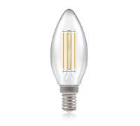 Crompton LED Dimmable Filament Candle Light Bulb Clear 5W E14 SES 2700K Warm