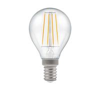 Crompton LED Dimmable Filament Golf Ball Light Bulb Clear 5W E14 SES 2700K Warm