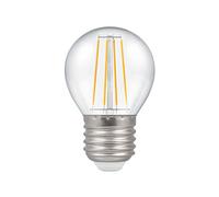 Crompton LED Dimmable Filament Golf Ball Light Bulb Clear 5W E27 ES 2700K Warm
