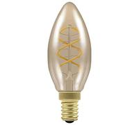 Crompton LED Candle Spiral Filament Antique 2.5W Dimmable 2200K SES-E14