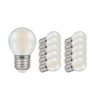 Crompton LED Golf Ball Bulb 5W 470lm LED Light Bulbs, ES Cap 40W Halogen Bulbs Replacement, Warm White 2700K, 15000hr Lamp Life, CROM7277 LED Bulbs (Edison Screw, 10 Pack)