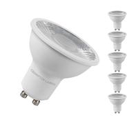 Crompton Lamps LED GU10 Spotlight 5W Dimmable Thermal Plastic 3000K Warm White 38° Clear (50W Eqv)