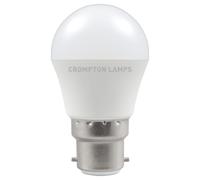 Crompton LED Round Thermal Plastic 5.5W 6500K BC-B22d