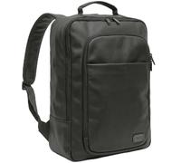 Crone Tokyo Leather Backpack, Laptop Backpack, Business Backpack for Work & Travel, Premium Genuine Leather, Hand Luggage, Daypack, matte black, Mittelgroße, Rucksack