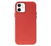 Crong iPhone 12 / 12 Pro Case Essential Cover Eco-Friendly Leather, Red