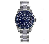 Cronos Upgrade L6005 Sub-Diver Luxury Men's Watches Stainless Steel Bracelet Full Lume Ceramic Bezel 200 Meters Water Diving Resistant Wristwatch, color 3