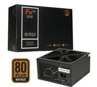CRONUS 500ATV FX PRO 500W PSU 140mm Silent Cooling Fan 80 PLUS Bronze Non Modular Flat Black Cables Supreme Performance power supply unit
