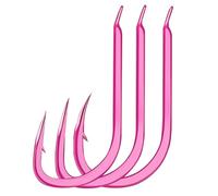 Crooked Mouth Fishing Hooks, 200Pcs Titanium-Manganese Alloy Triangular Tooth Barbed for Wild Carp Crucian(2#)