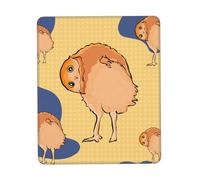Crooked owl Anti-wear Stitching, Textured Waterproof Computer Mouse pad with Anti-Slip Rubber Base, Suitable for laptops, Office and Home Gaming Mouse Pads. 8.3 x 10.3 in