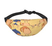 Crooked Owl Boys Crossbody Waist Bag, Large Travel Fashion Waist Bag for Sports, Running, Cycling, Traveling, Fishing