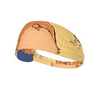 Crooked Owl Elastic Sports Headband, Unisex Headband, Wicks Moisture and Eliminates Excess Sweat, Suitable for Sports Such As Football, Running and Yoga, Etc.