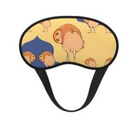 Crooked Owl It is a Black-Rimmed Eye mask. The Soft Eye mask can Improve Sleep Quality and is Suitable for Indoors, Outdoors and Traveling.