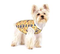 Crooked Owl Medium Stretchy Dog T-Shirts Soft Cool Sleeveless Stripe Vests Breathable Clothes for Puppy Kitty Cats Small.