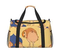 Crooked Owl Print Large Hand Travel Bag, Waterproof Tote Handbag for Women, Duffel Bag Sport Gym for Men