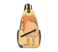 Crooked Owl Printed Crossbody Bag with Double Side Pockets - Ideal for Commute, Travel, and Everyday Use