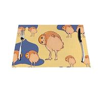 Crooked Owl PVC Woven placemats are Printed and can add Decoration to Your Dining Table.