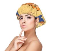 Crooked Owl Satin Sleep Cap for Adults - Hair Protection and Comfort Black, Black, One size
