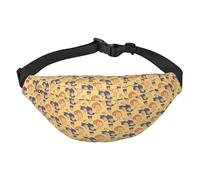 Crooked Owl Waist Bag. Lightweight And Waterproof, Suitable For Travel And Daily Use, Fashionable Design, For Men And Women.
