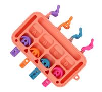 Croovepi Activity Board - Silicone Soft Washable Learning Toy - Silicone Plug Board Toys | for 1-3 Years Old Kids Boys Girls Children Home School Kindergarten Travel