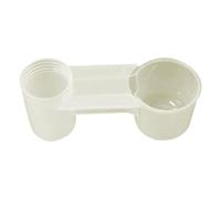 Croovepi Bird Waterer - Cage Bird Water Drinker Cup | Double-Port Transparent Supplies Dispenser for Chicken Finches Parakeet Parrots Chickadees Garden Home