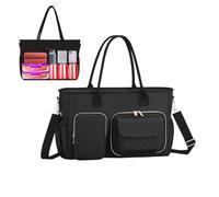 Croovepi Lunch Tote for Women,2 in 1 Waterproof Handbag,Multi-Pocket Bag Laptop Briefcase - for Umbrella Office College Travel Business Picnic Outdoor Nurse Women Men