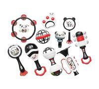 Croovepi Rattle Toy for Babies - Panda Grab Shake Rattles | Sensory Teether, Musical Instruments for Early Childhood Development Preschool Learning