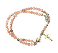 Croovepi Rosary Bracelet,Christian Prayer Wristband with Cross Charm,Rosary Charm Bracelet | for Christian Communion Baptism Party Ceremony Church Home School