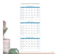 Croovepi Vertical Yearly Wall Calendar - 3 Month Calendar 2025-2027 - Yearly Planner for Daily Workout Home Travel Work Party Refrigerator Offices Pared Wedding Vacation