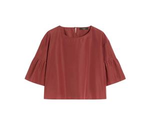 Crop Blouse - female - Weekend Max Mara - Blouses - Red - M - Blouses & Shirts M
